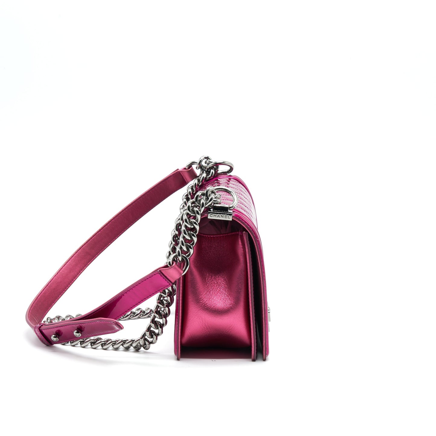 Chanel Medium Leboy Bag Metallic Pink