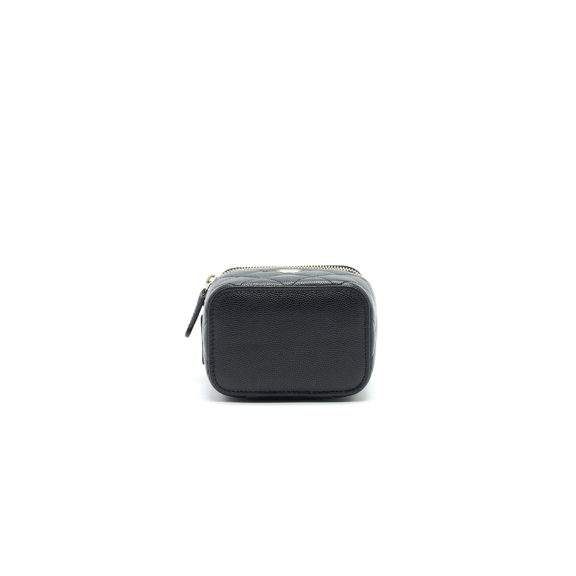 CHANEL SMALL VANITY WITH CHAIN CAVIAR BLACK L