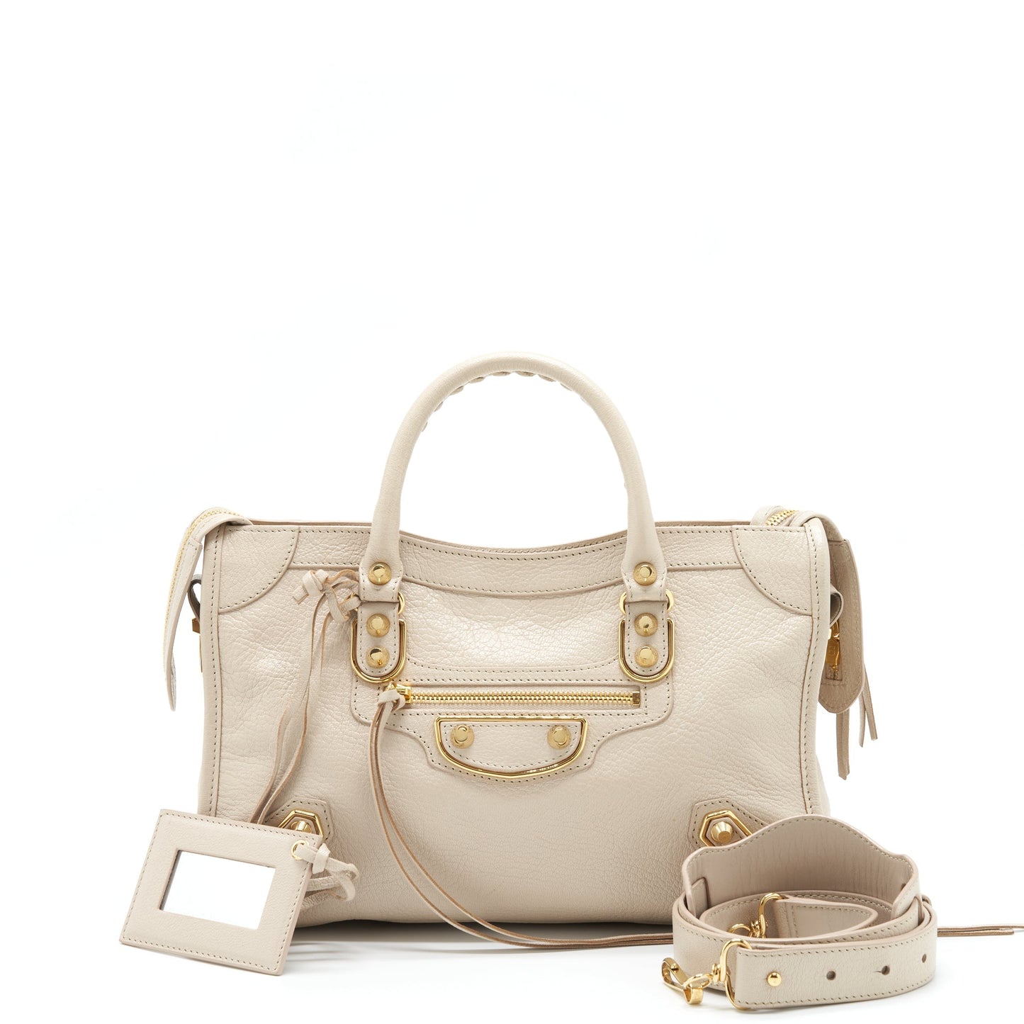 Balenciaga Mini City Purse Beige