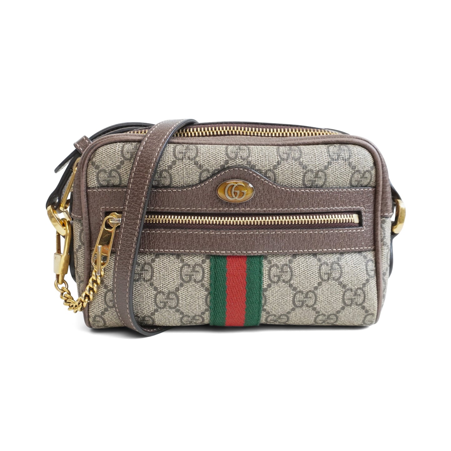 Gucci Monogram Leather Mini Crossbody