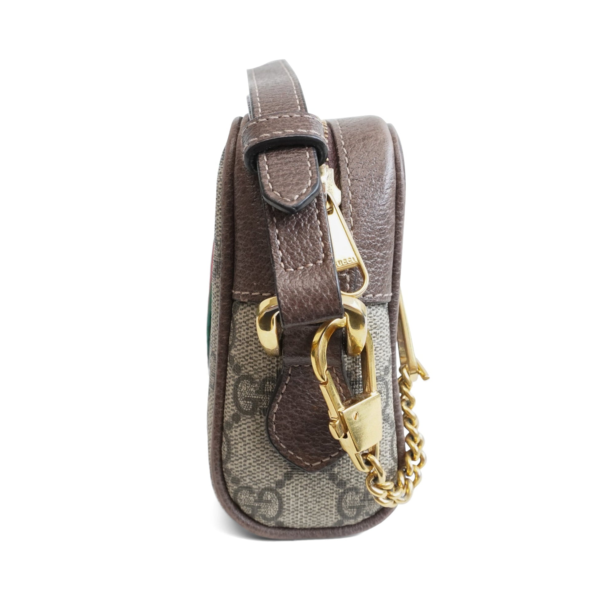 Gucci Monogram Leather Mini Crossbody
