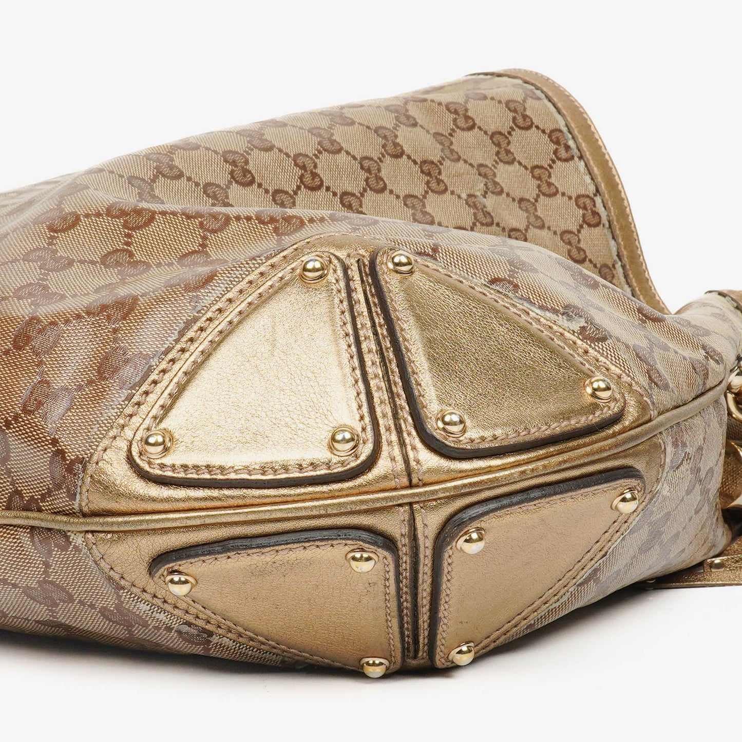 Gucci Monogram Crystal Indy Top Handle Bag