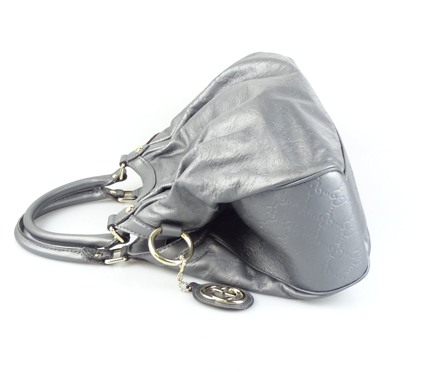 Gucci Guccissima Grey Leather Tote