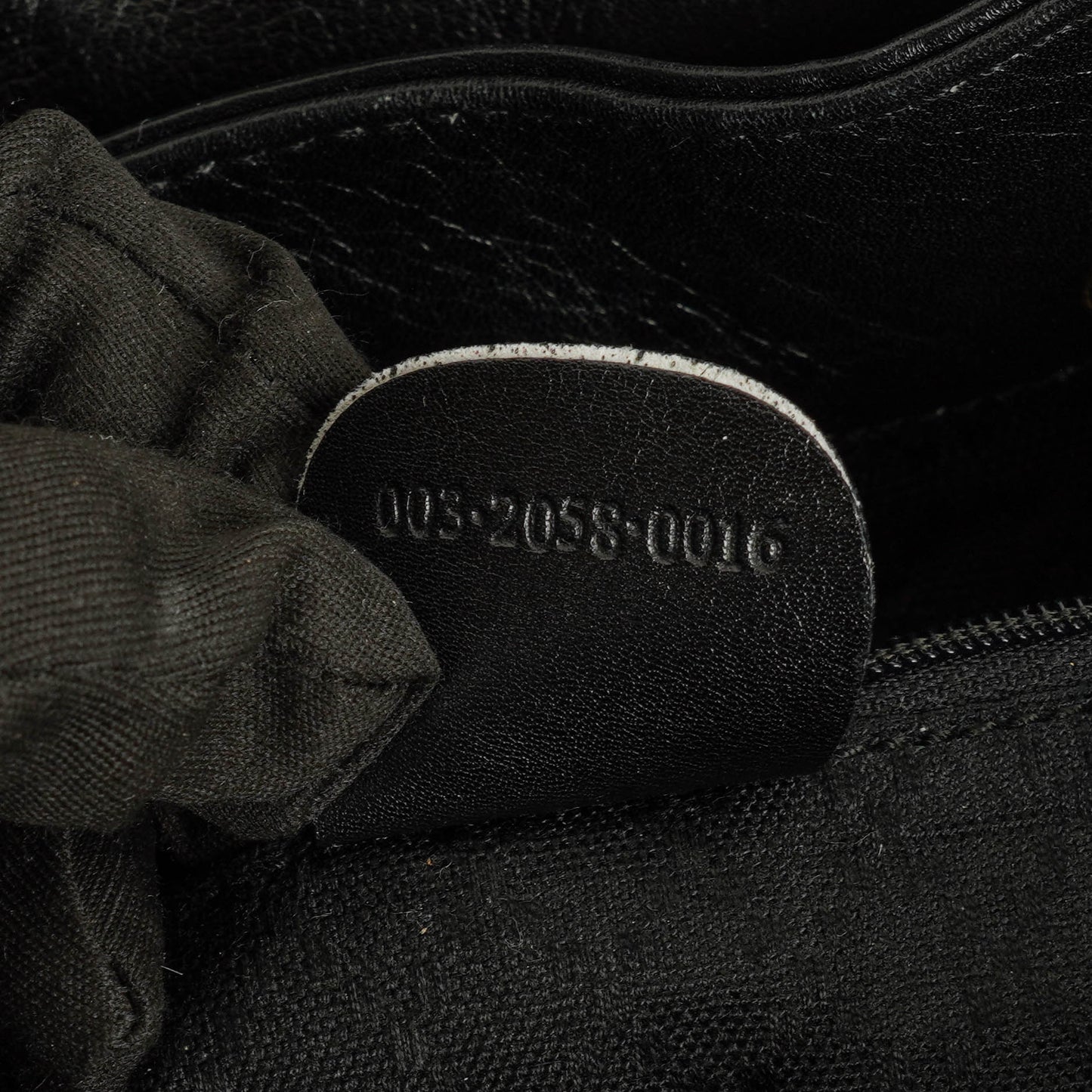 Gucci Vintage Black Leather Bamboo Backpack
