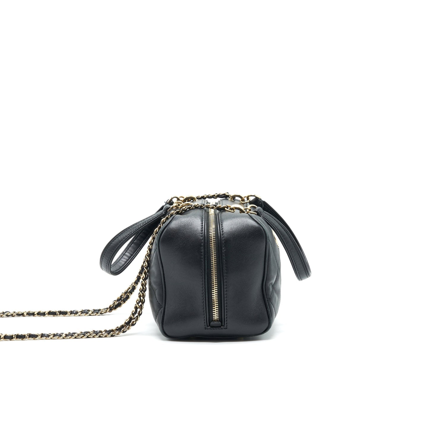 Chanel Black Lambskin Bowling Bag