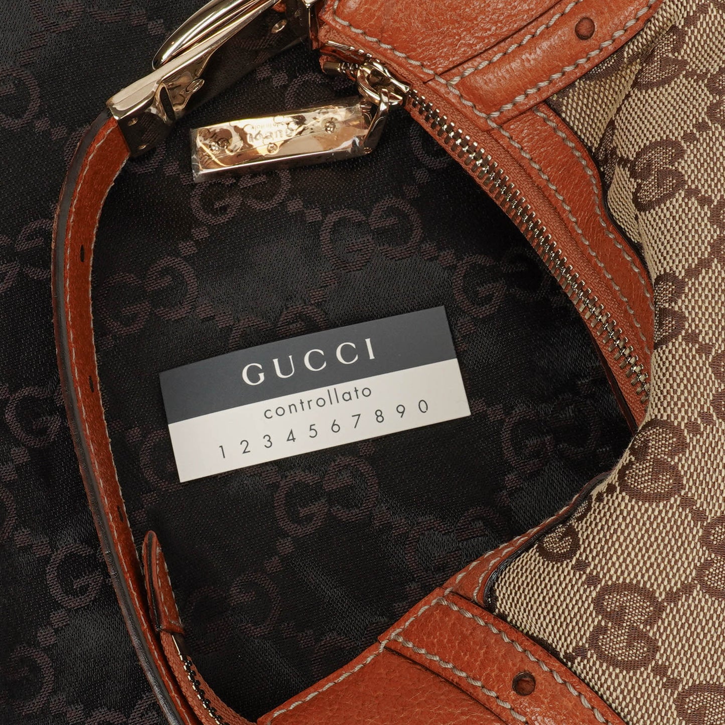 Gucci GG Monogram Mini Glam Hobo Bag