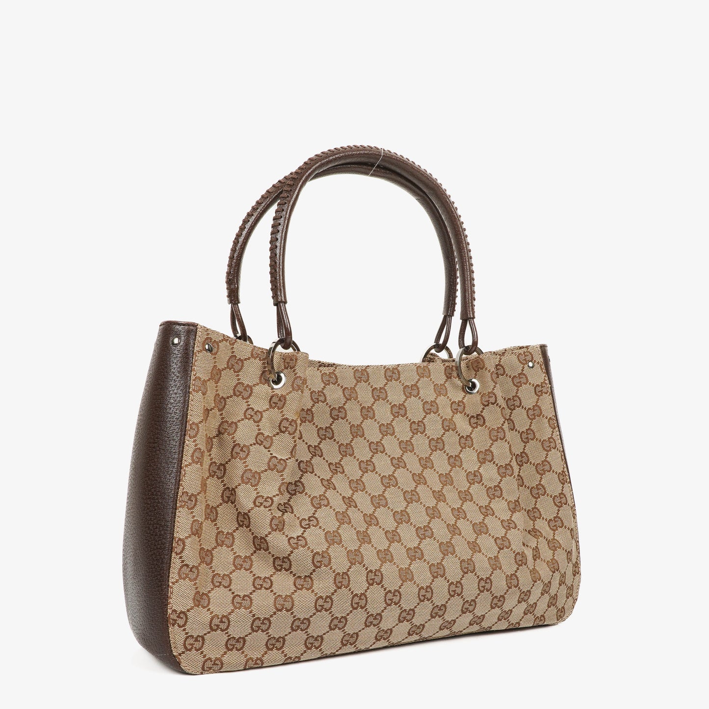 Gucci Brown GG Canvas Tote Bag
