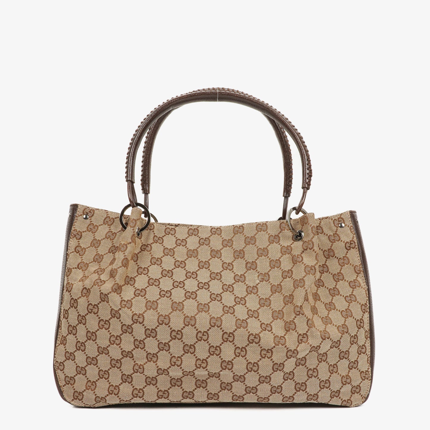 Gucci Brown GG Canvas Tote Bag