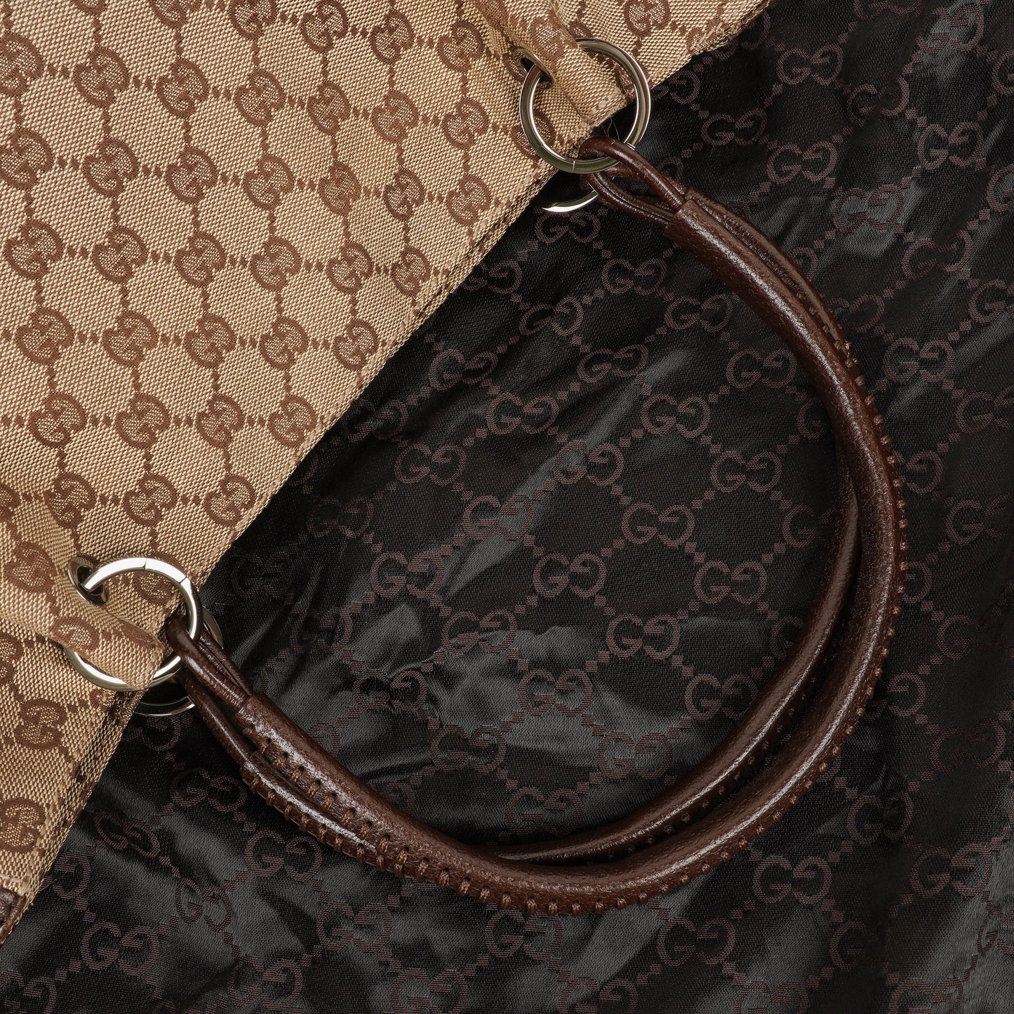 Gucci Brown GG Canvas Tote Bag