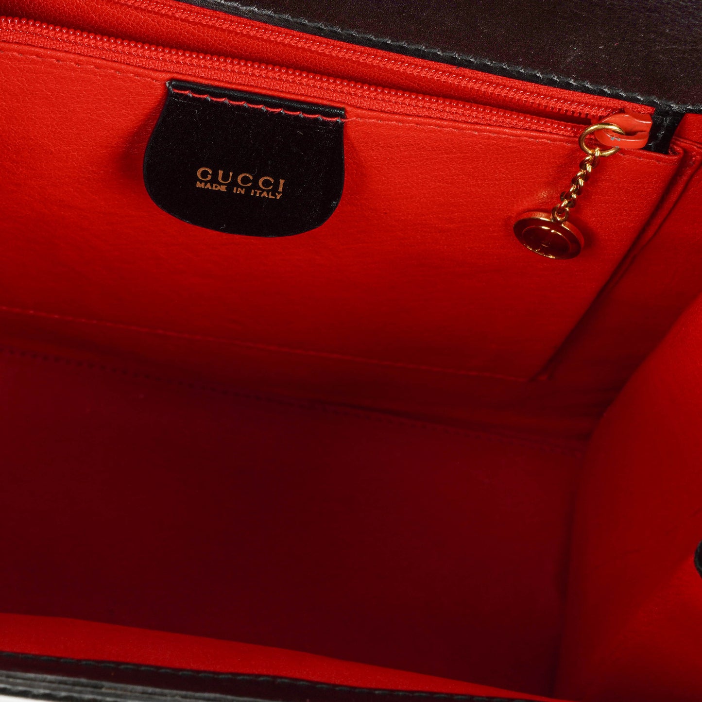 Gucci Glossy Leather Vintage Lady Lock Bag Black