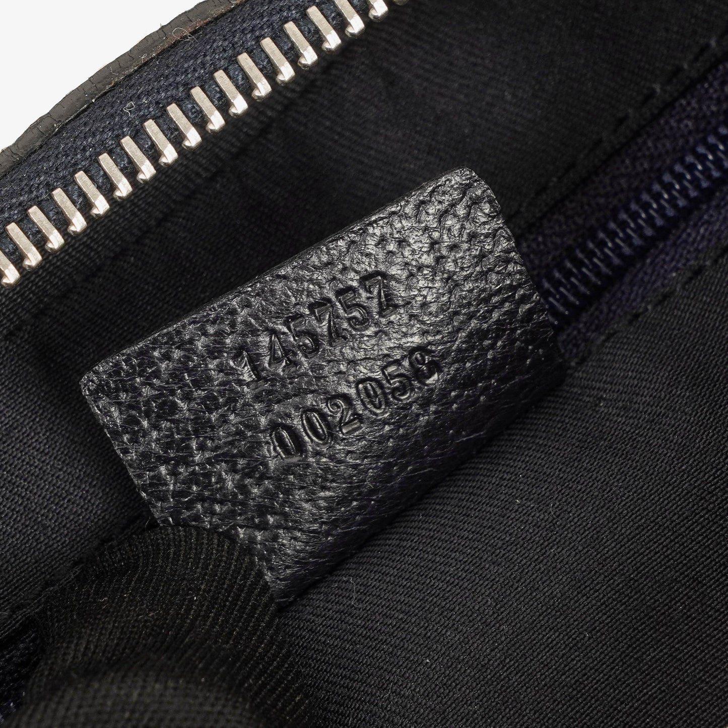 Gucci Charmy Navy GG Canvas Sherry Line Hobo Bag