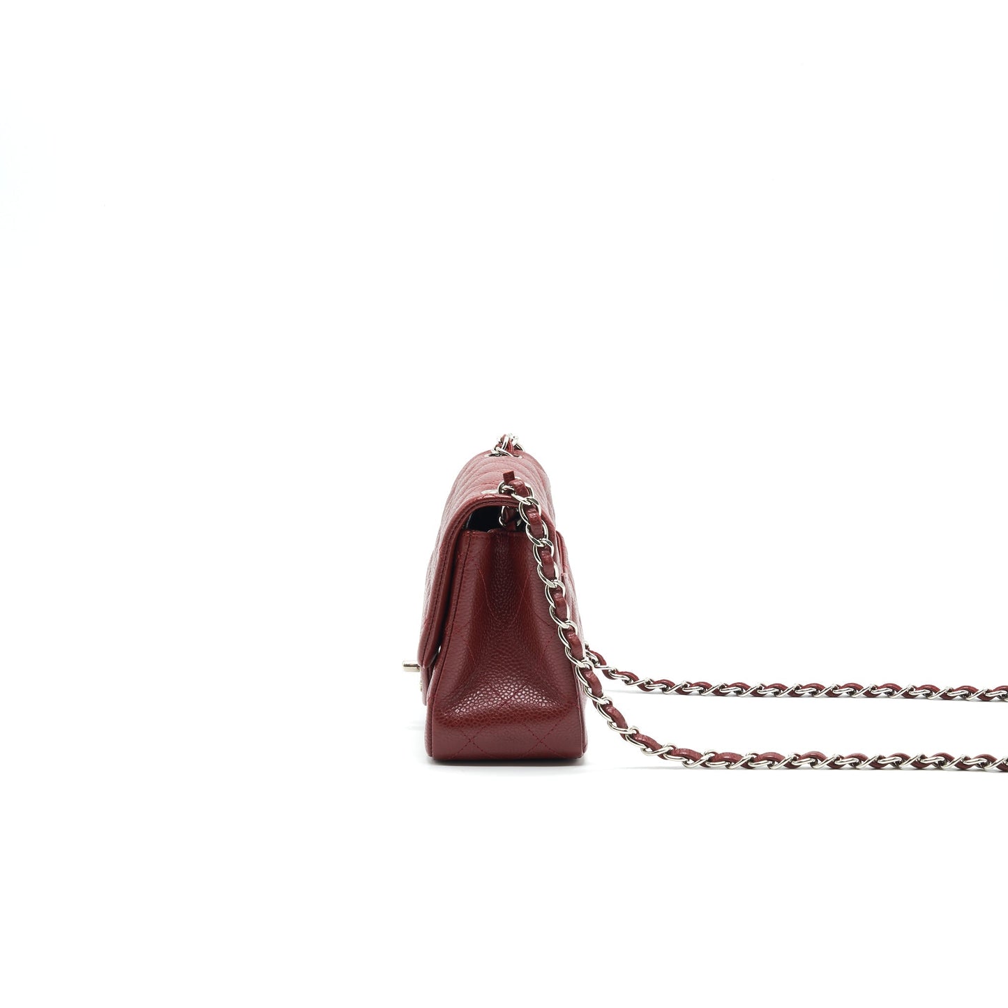 CHANEL MINI SQUARE CARVIAR RED
