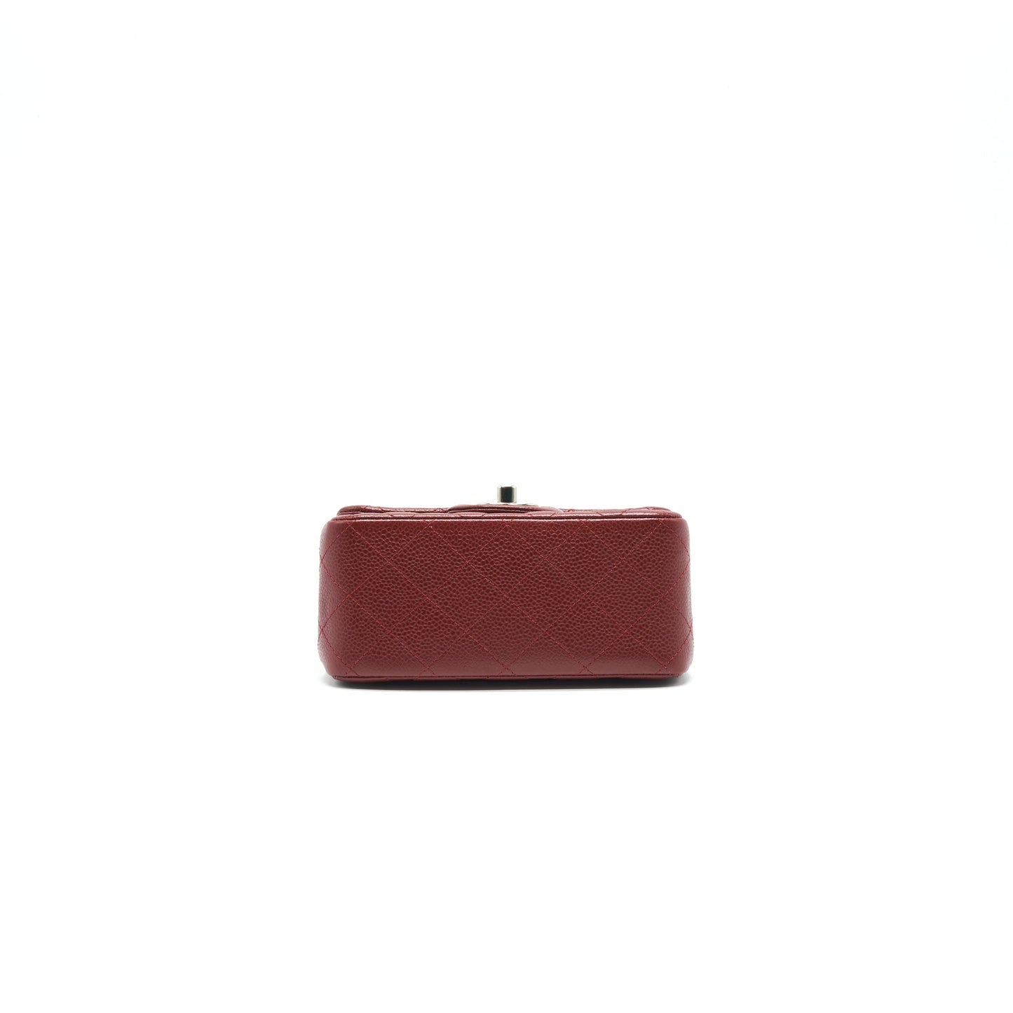 CHANEL MINI SQUARE CARVIAR RED