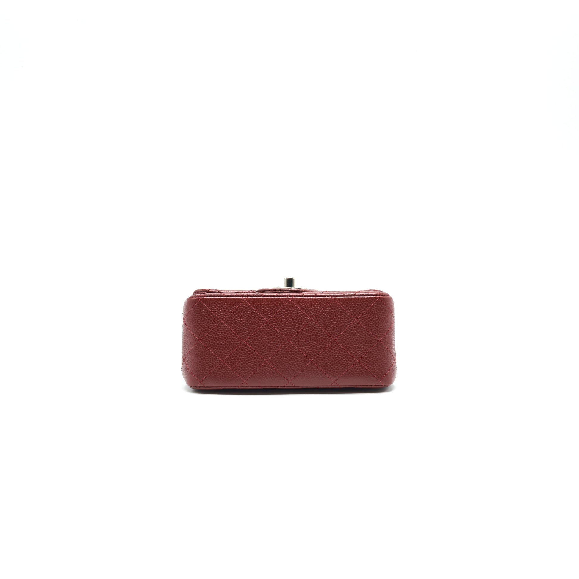 CHANEL MINI SQUARE CARVIAR RED