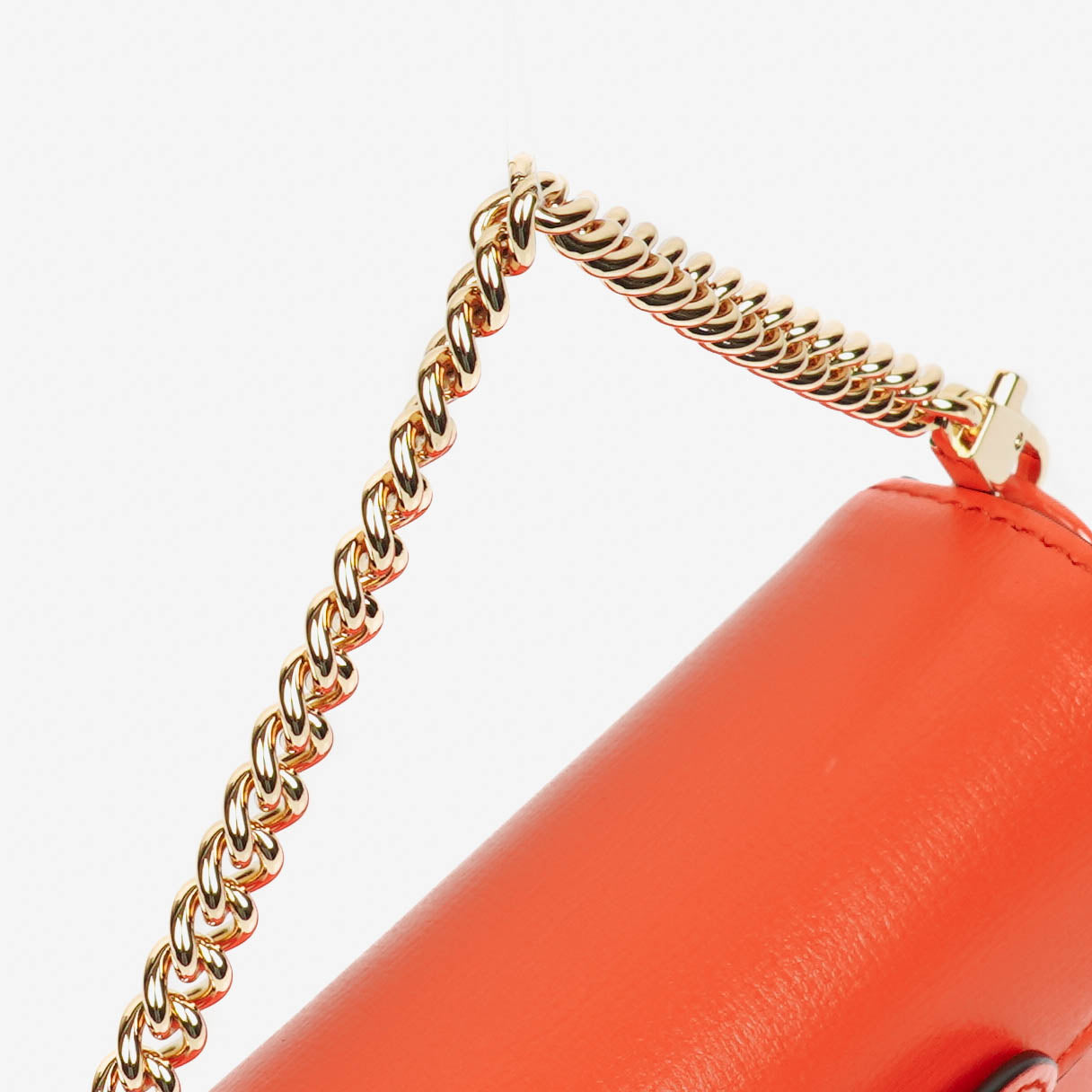Gucci Orange Horsebit 1955 Flap Mini Shoulder Bag