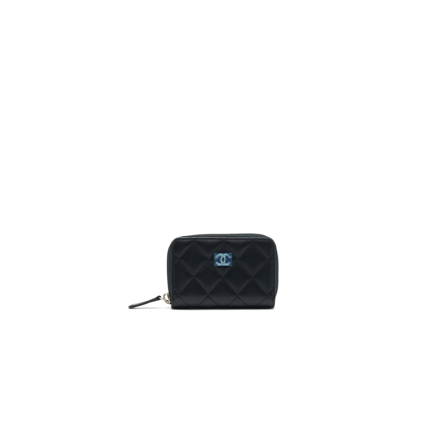 Chanel Classic Zipped Coin Purse black Lambskin