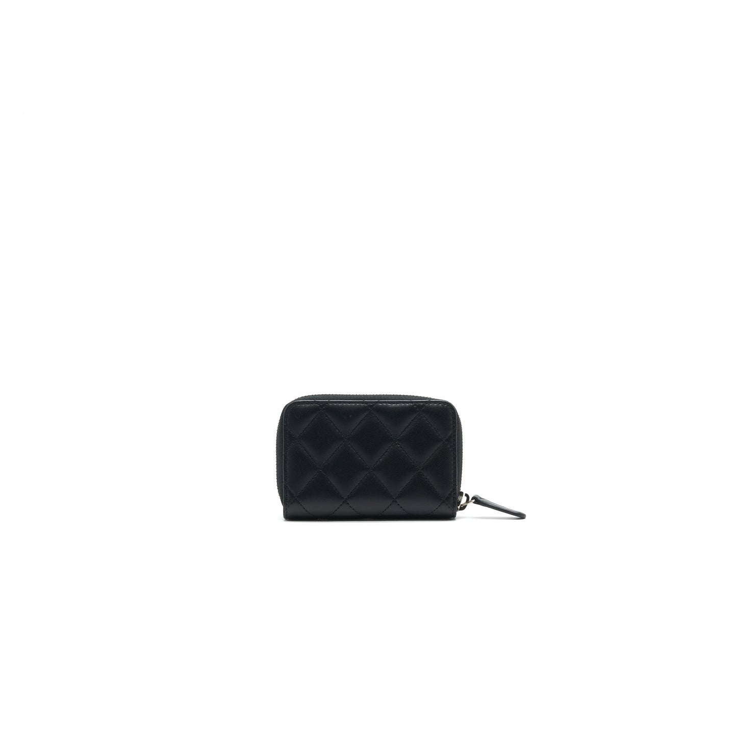 Chanel Classic Zipped Coin Purse black Lambskin