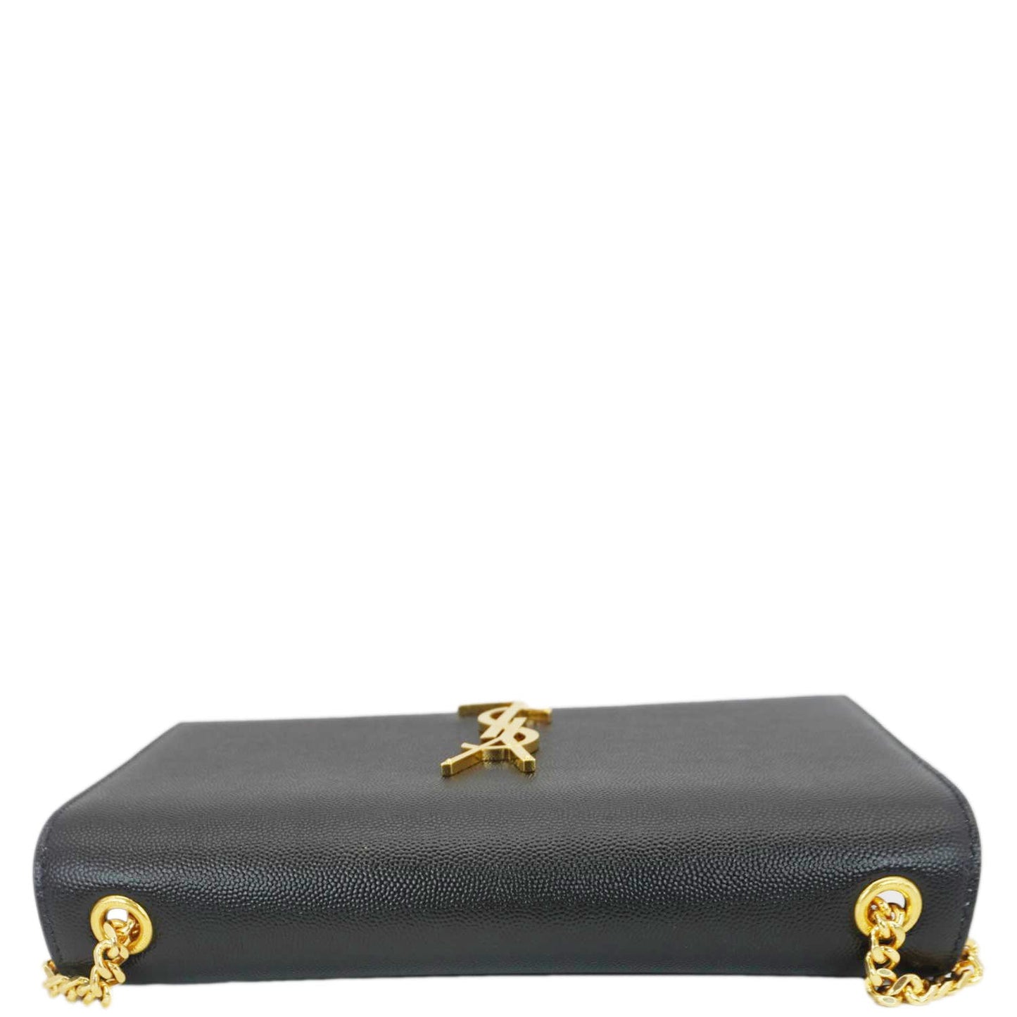 SAINT LAURENT Kate Medium Grain De Poudre Leather Crossbody Bag Black