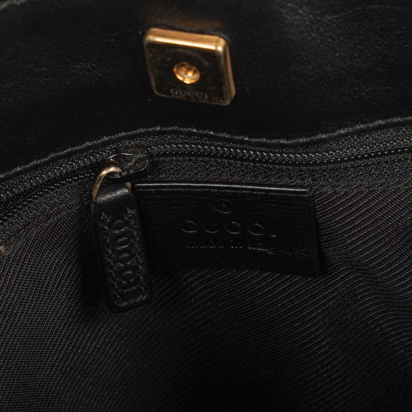 Gucci GG Canvas And Leather Shoulder Hobo Bag