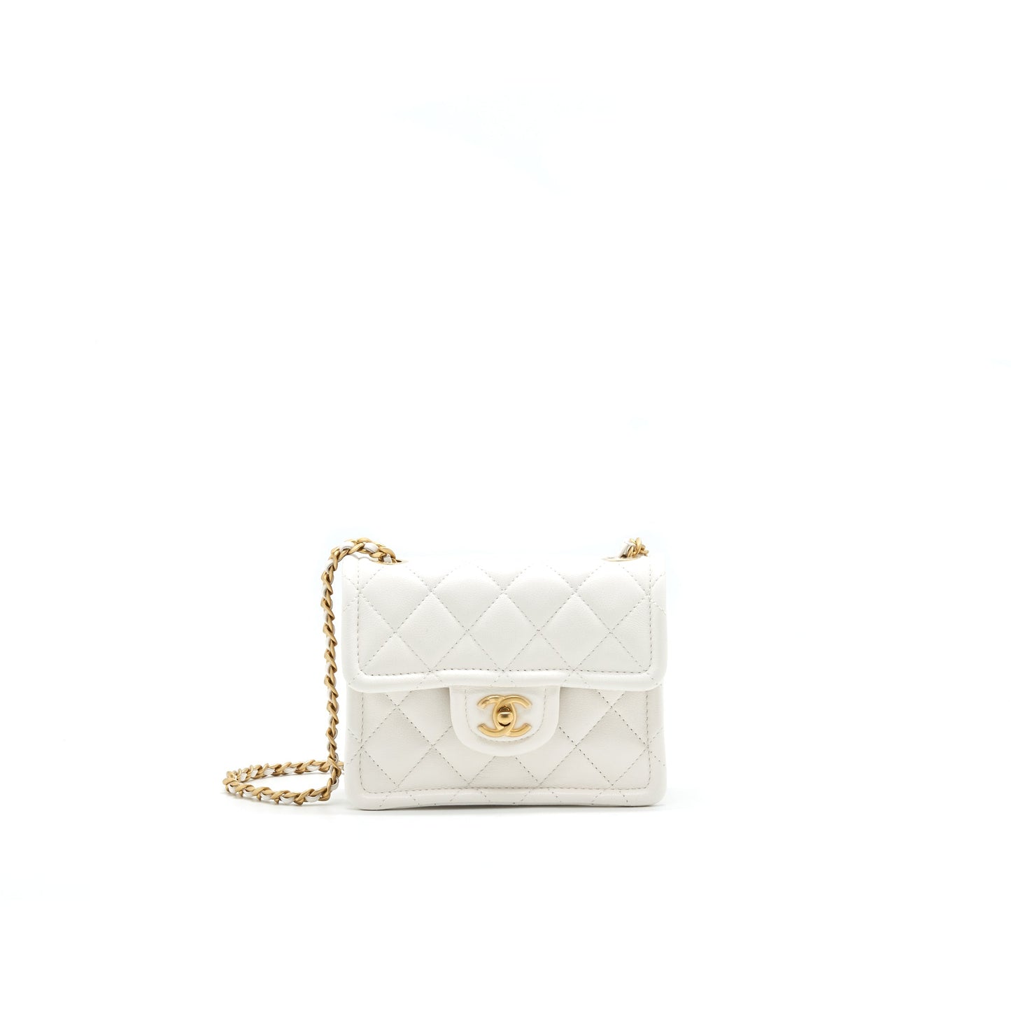 Chanel 2021 Square Flap Cross body White serial 31