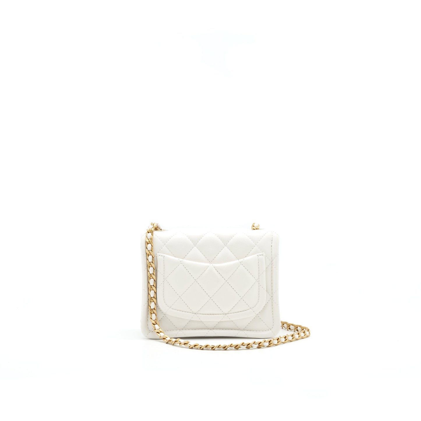 Chanel 2021 Square Flap Cross body White serial 31