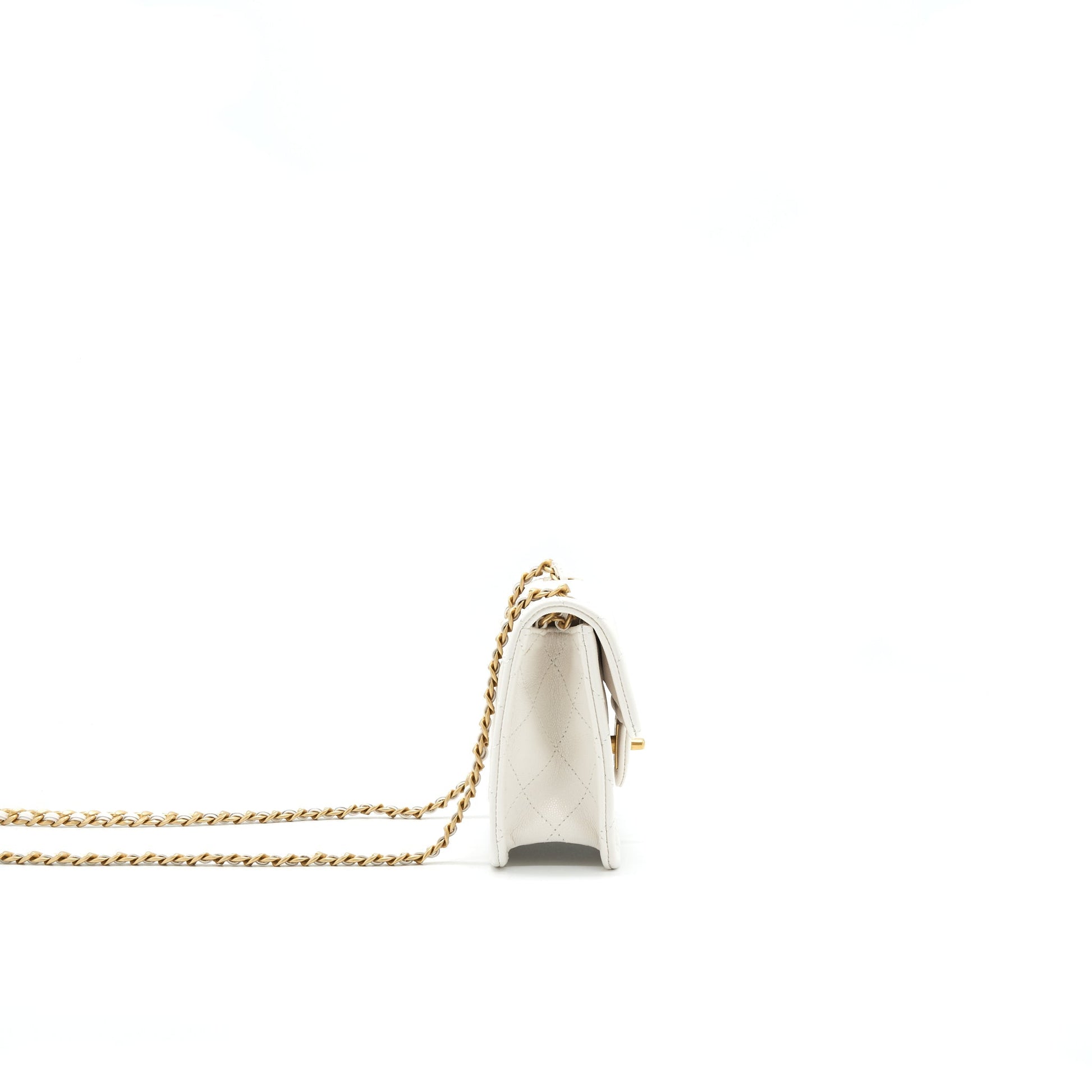 Chanel 2021 Square Flap Cross body White serial 31