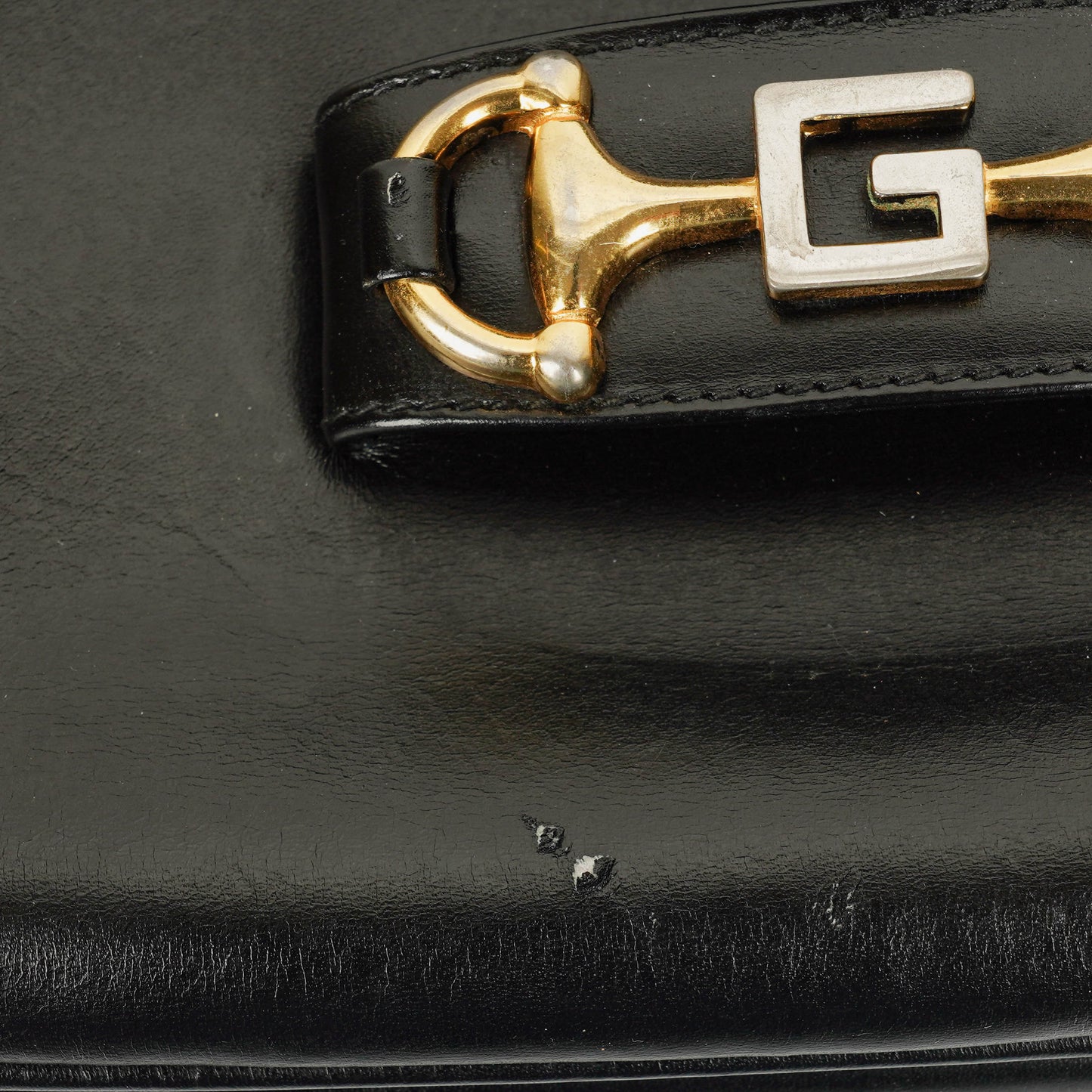 Gucci Black Horsebit 1955 Shoulder Bag