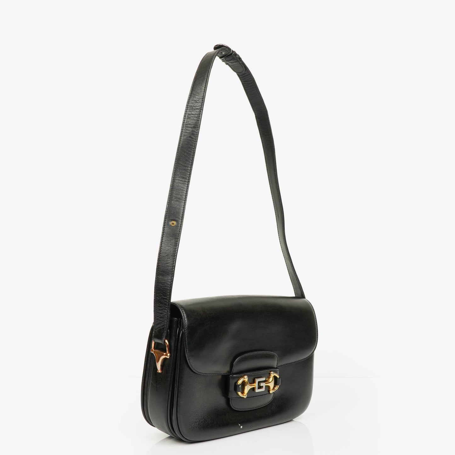 Gucci Black Horsebit 1955 Shoulder Bag