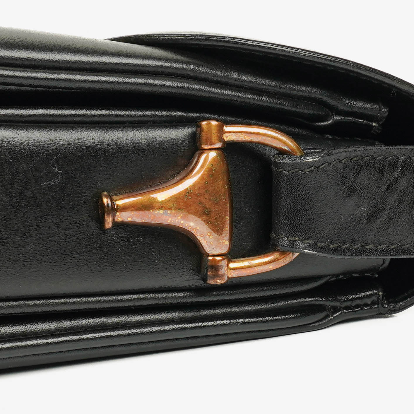 Gucci Black Horsebit 1955 Shoulder Bag
