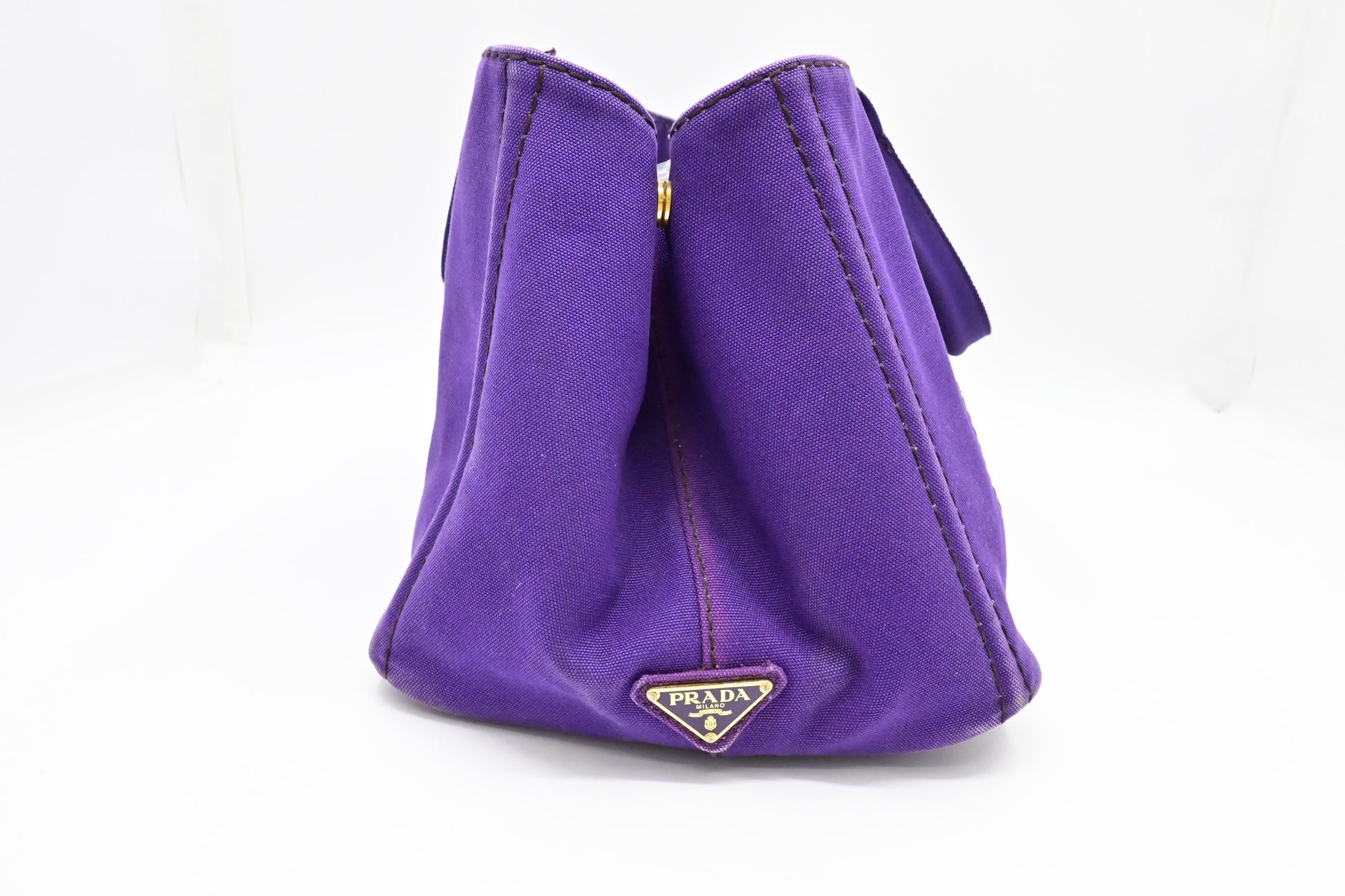 Prada Canapa Tote in Viola Canvas
