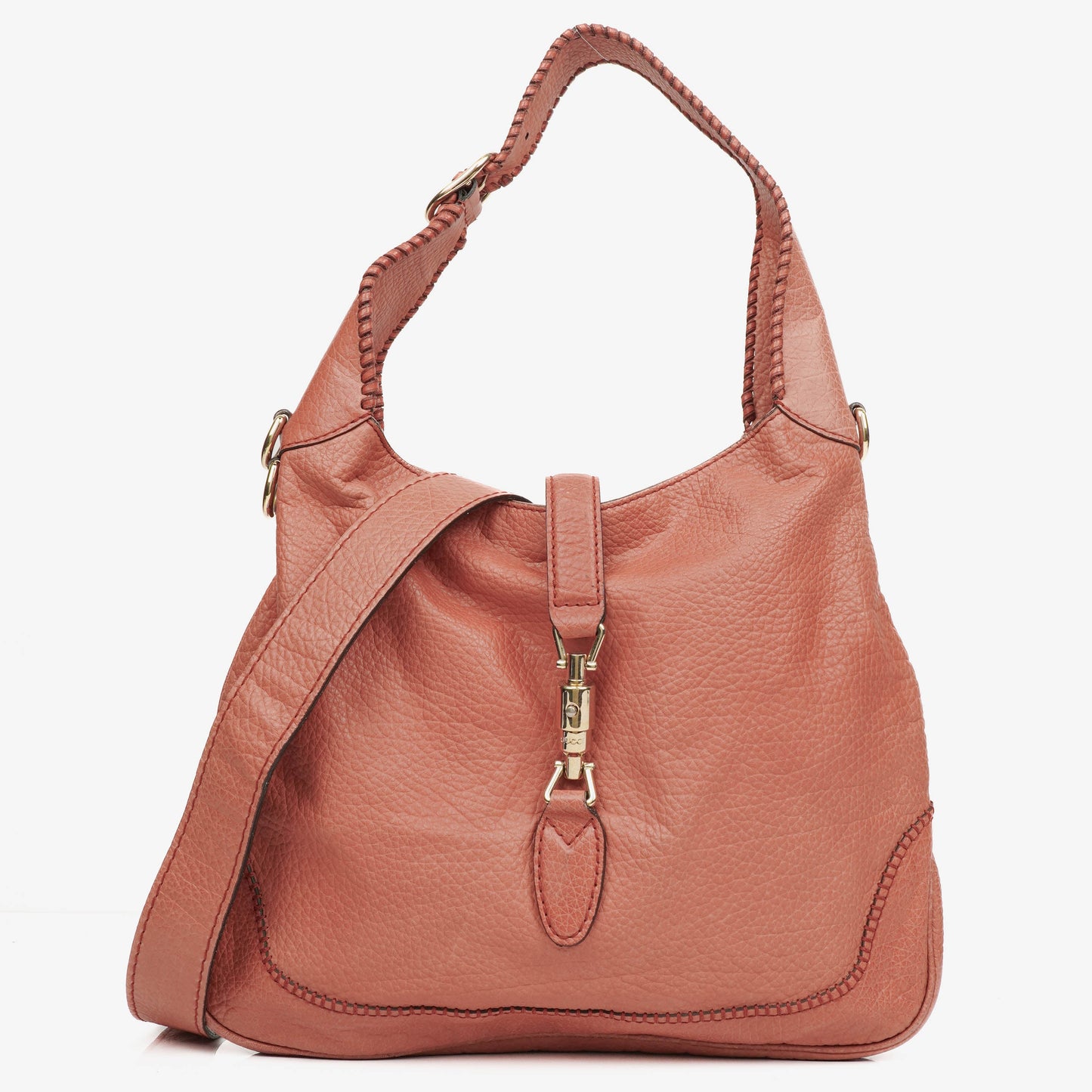 Gucci Orange GG Canvas New Jackie Hobo Bag
