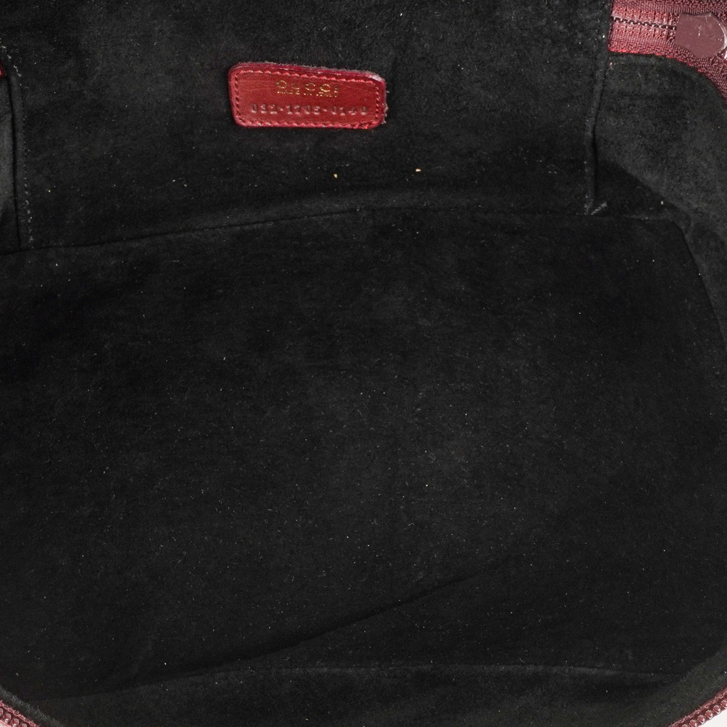 Gucci Burgundy Leather Horsebit Vanity Bag