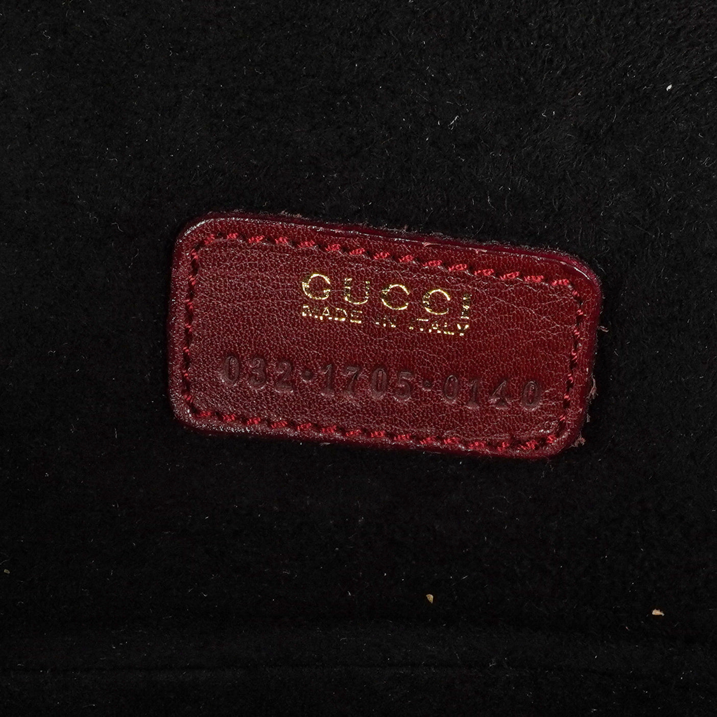 Gucci Burgundy Leather Horsebit Vanity Bag