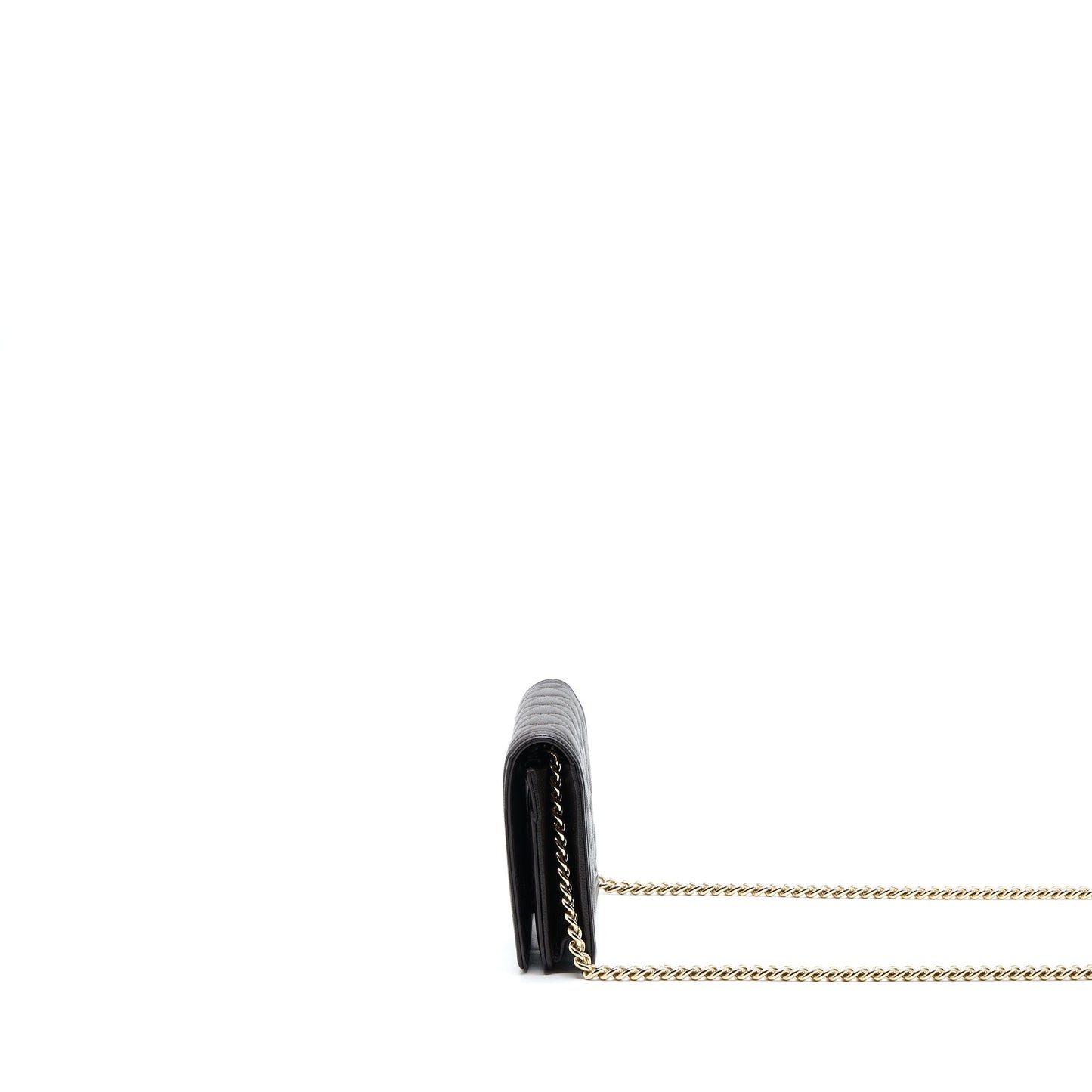 Chanel Boy Wallet On Chain Grained Calfskin Brown LGHW Microchip