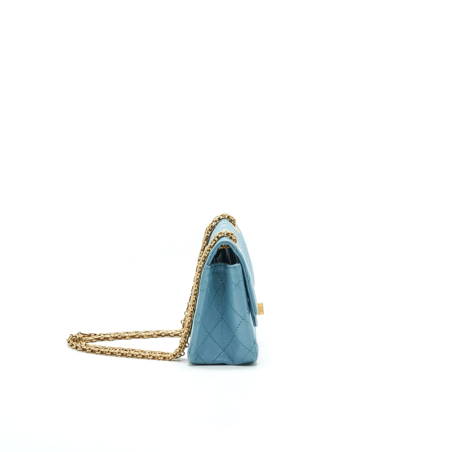 CHANEL MINI 2.55 REISSUE HANDBAG BLUE