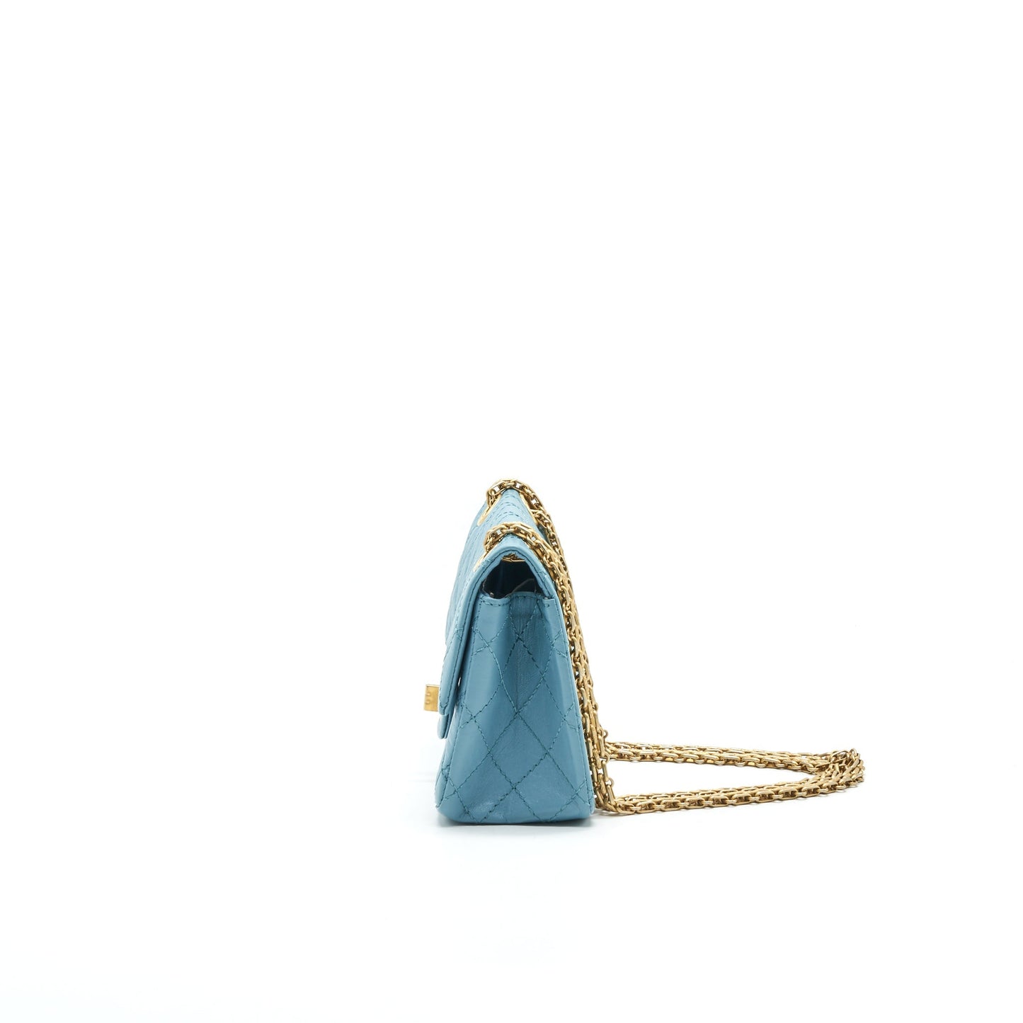 CHANEL MINI 2.55 REISSUE HANDBAG BLUE