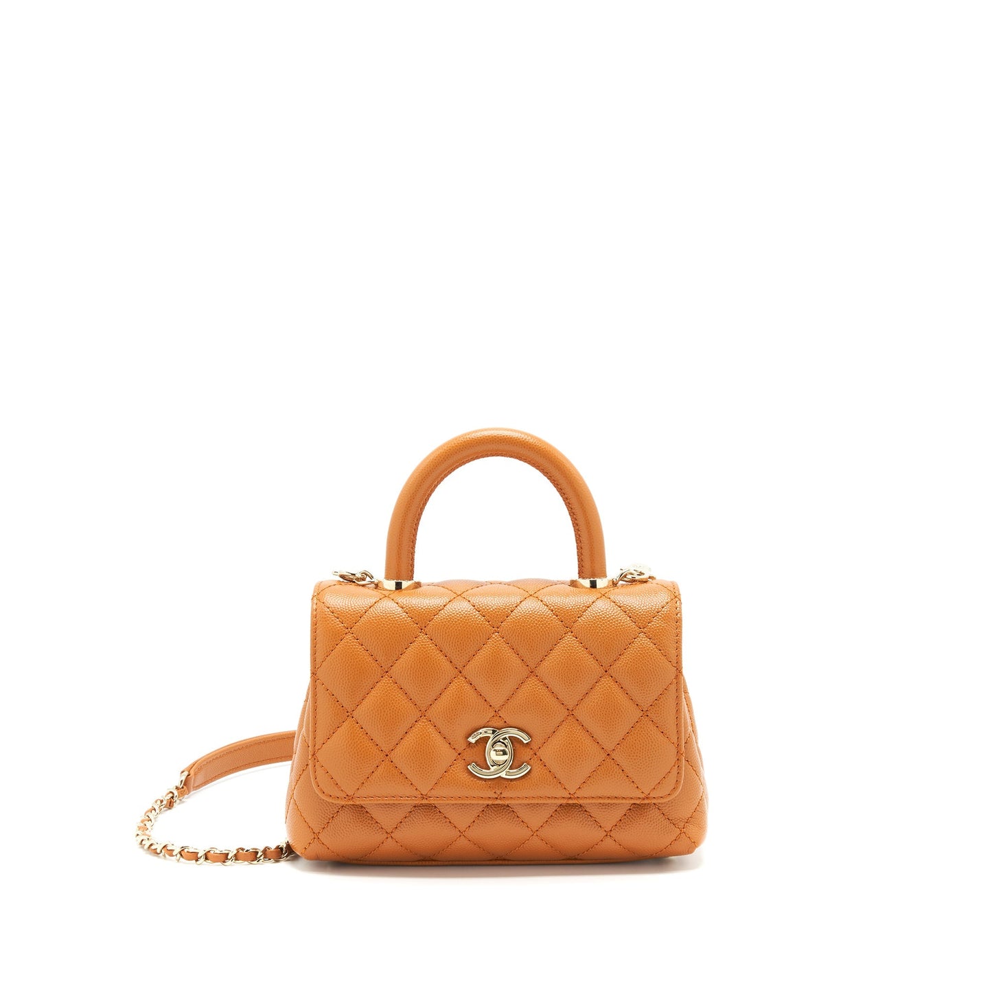 Chanel Extra Mini Coco Handle Caviar Caramel