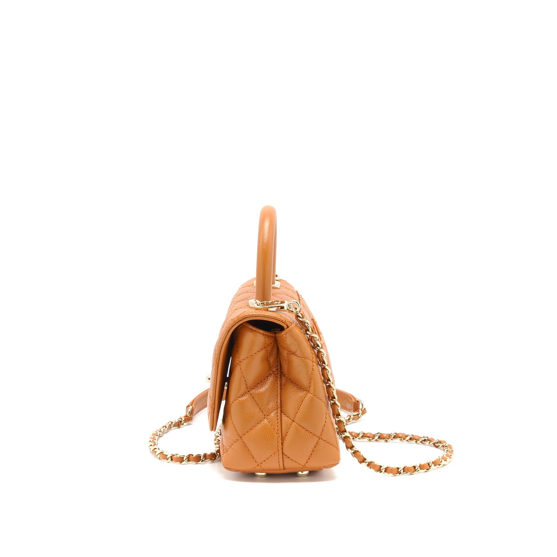 Chanel Extra Mini Coco Handle Caviar Caramel