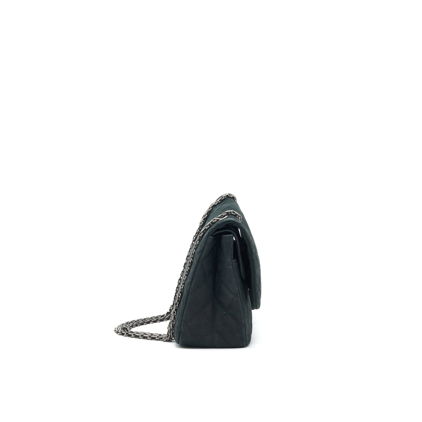 CHANEL 2.55 226 REISSUE BAG IN CAVIAR BLACK
