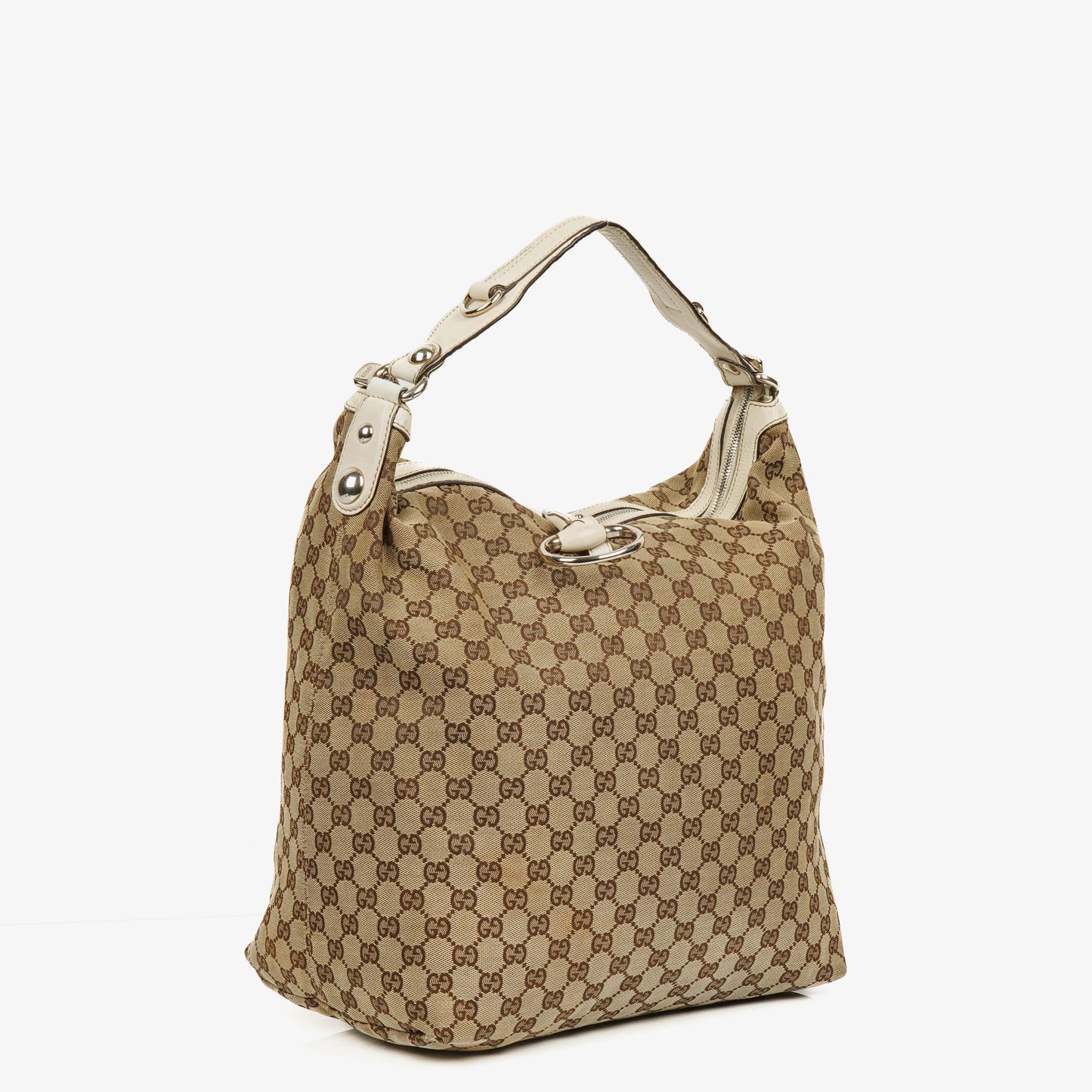 Gucci GG Canvas Large Icon Bit Hobo Bag