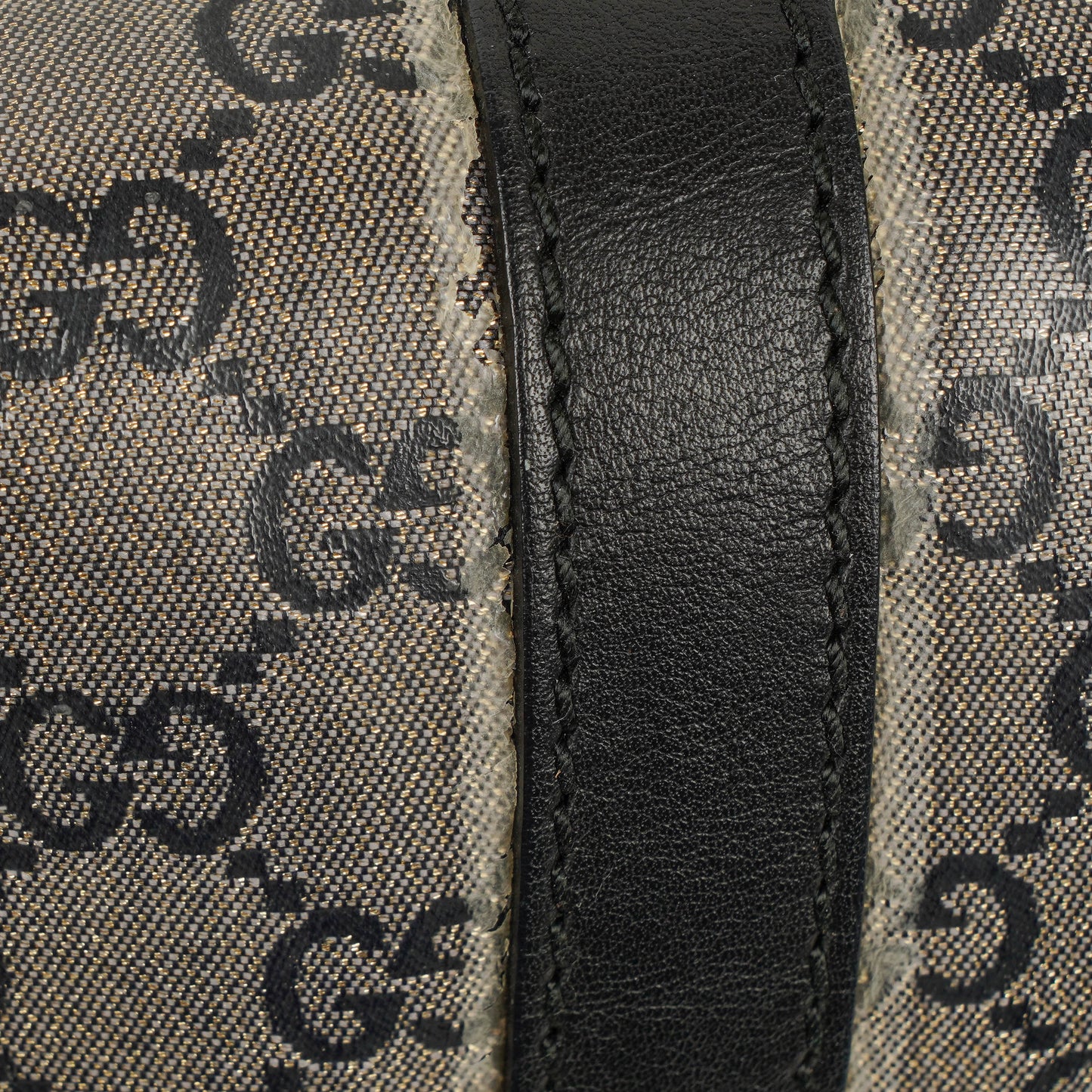 Gucci Jackie Bardot Crystal GG Canvas Shoulder Bag