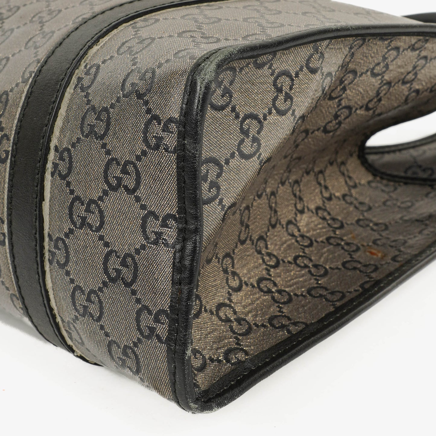 Gucci Jackie Bardot Crystal GG Canvas Shoulder Bag