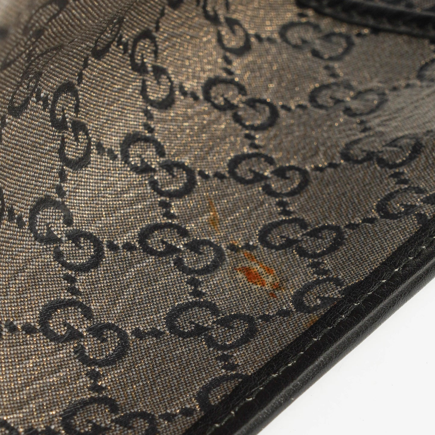 Gucci Jackie Bardot Crystal GG Canvas Shoulder Bag
