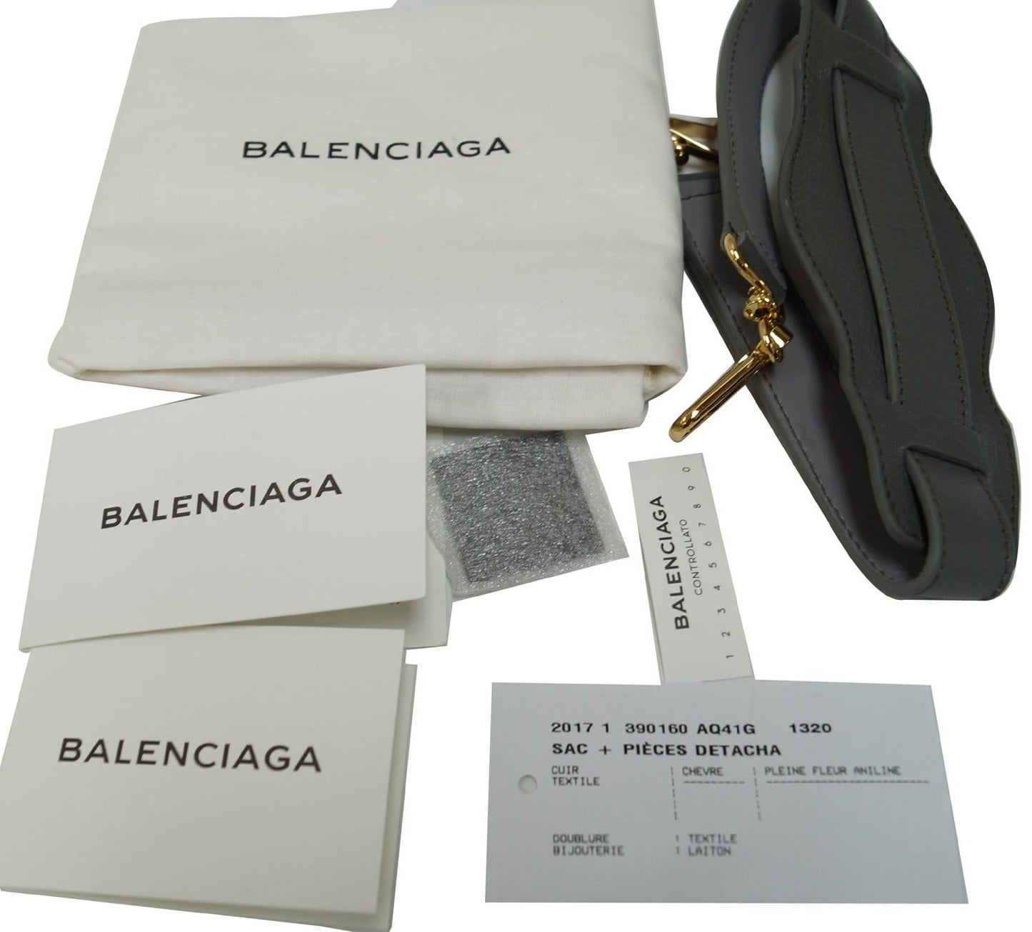 BALENCIAGA Grey Leather Metallic Edge City Shoulder Handbag
