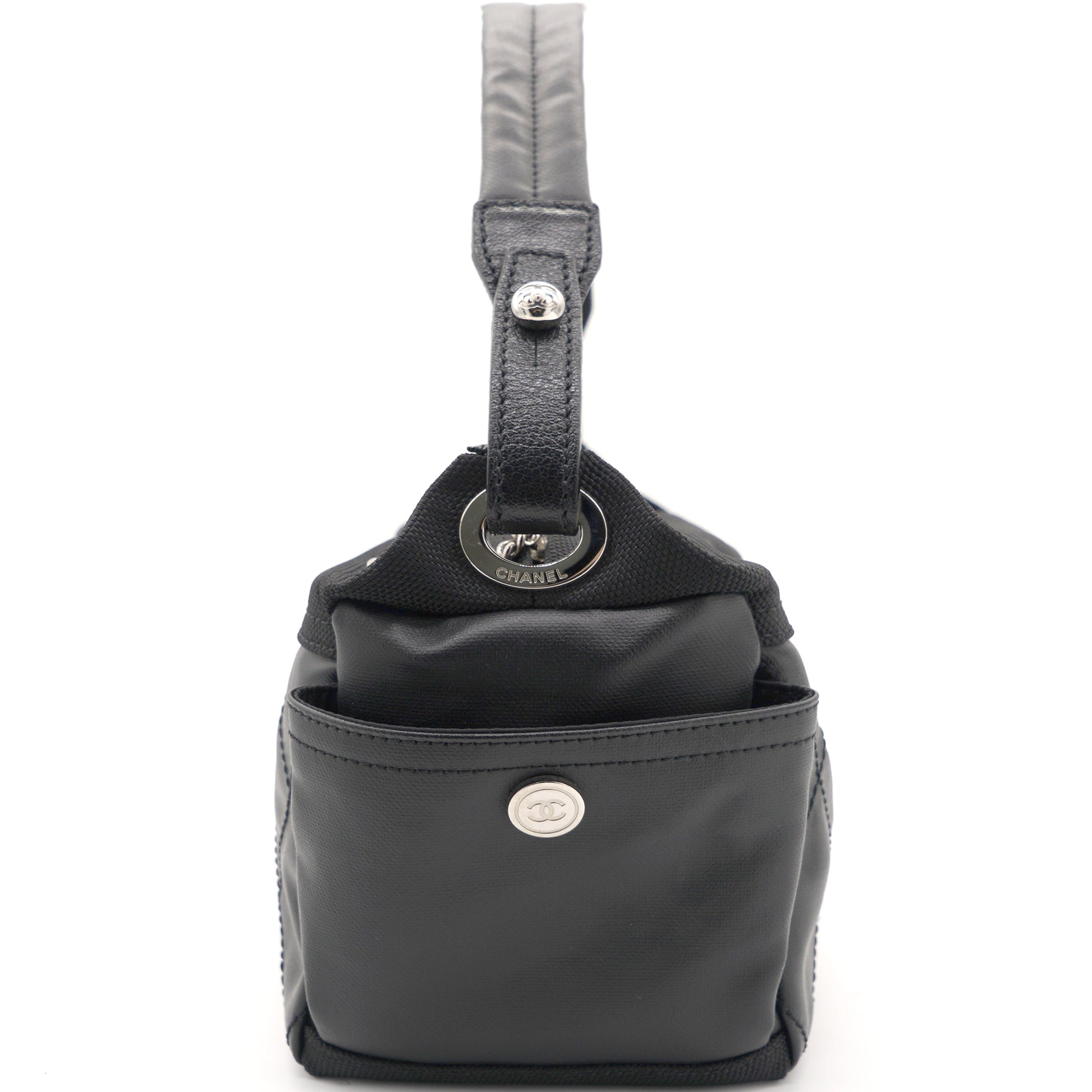 Chanel Black Canvas Paris-Biarritz Shoulder Bag