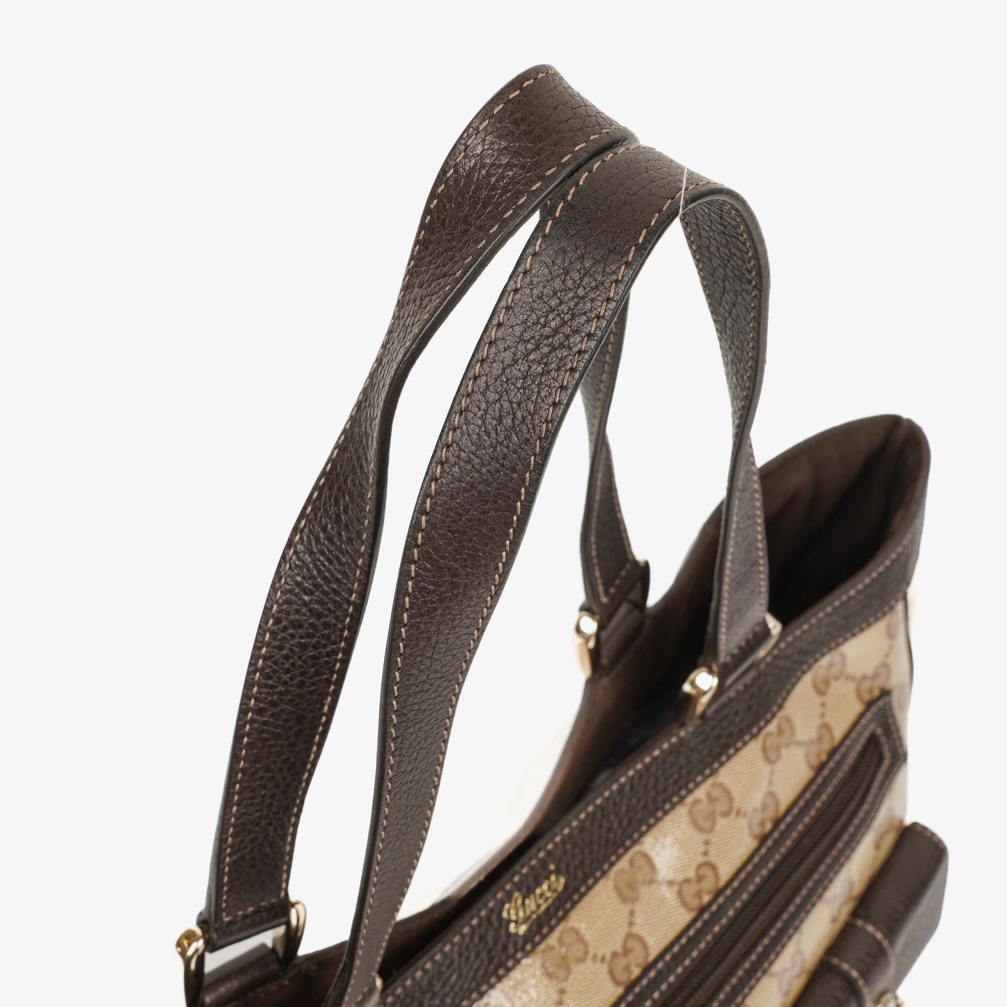 Gucci GG Crystal Canvas Abbey Pocket Tote Bag