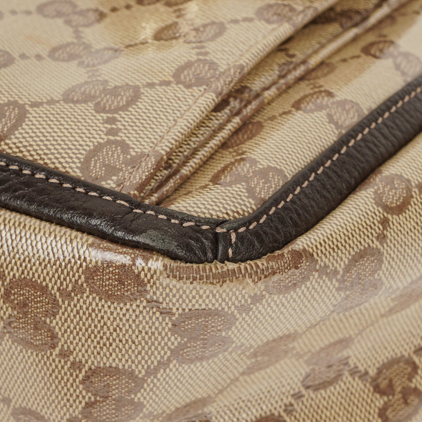 Gucci GG Crystal Canvas Abbey Pocket Tote Bag