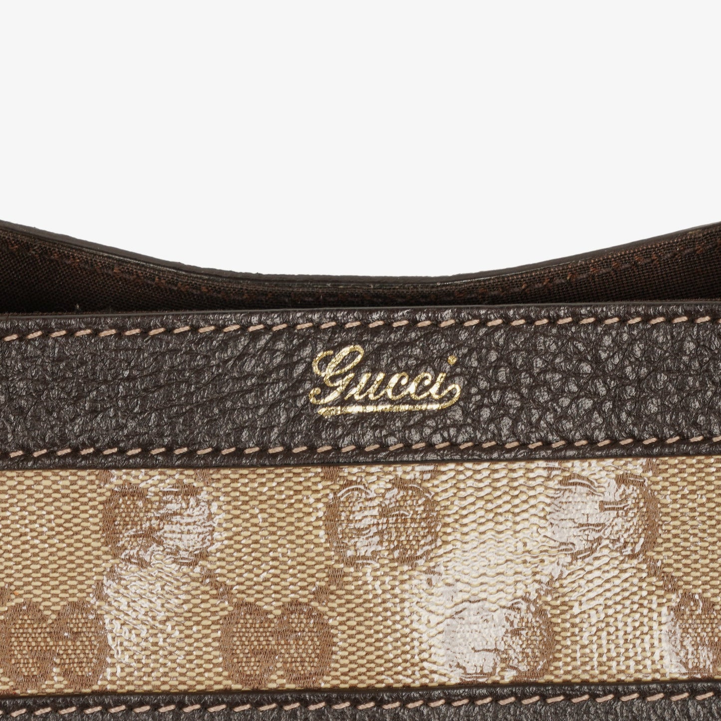 Gucci GG Crystal Canvas Abbey Pocket Tote Bag