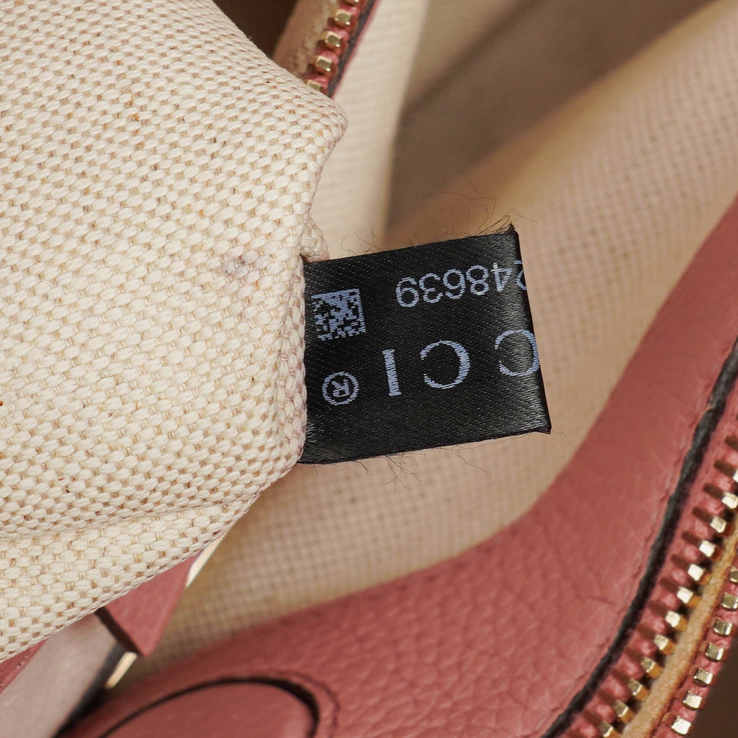Gucci Bi-Colour Pebbled Calfskin Medium Bamboo Shopper Tote Bag