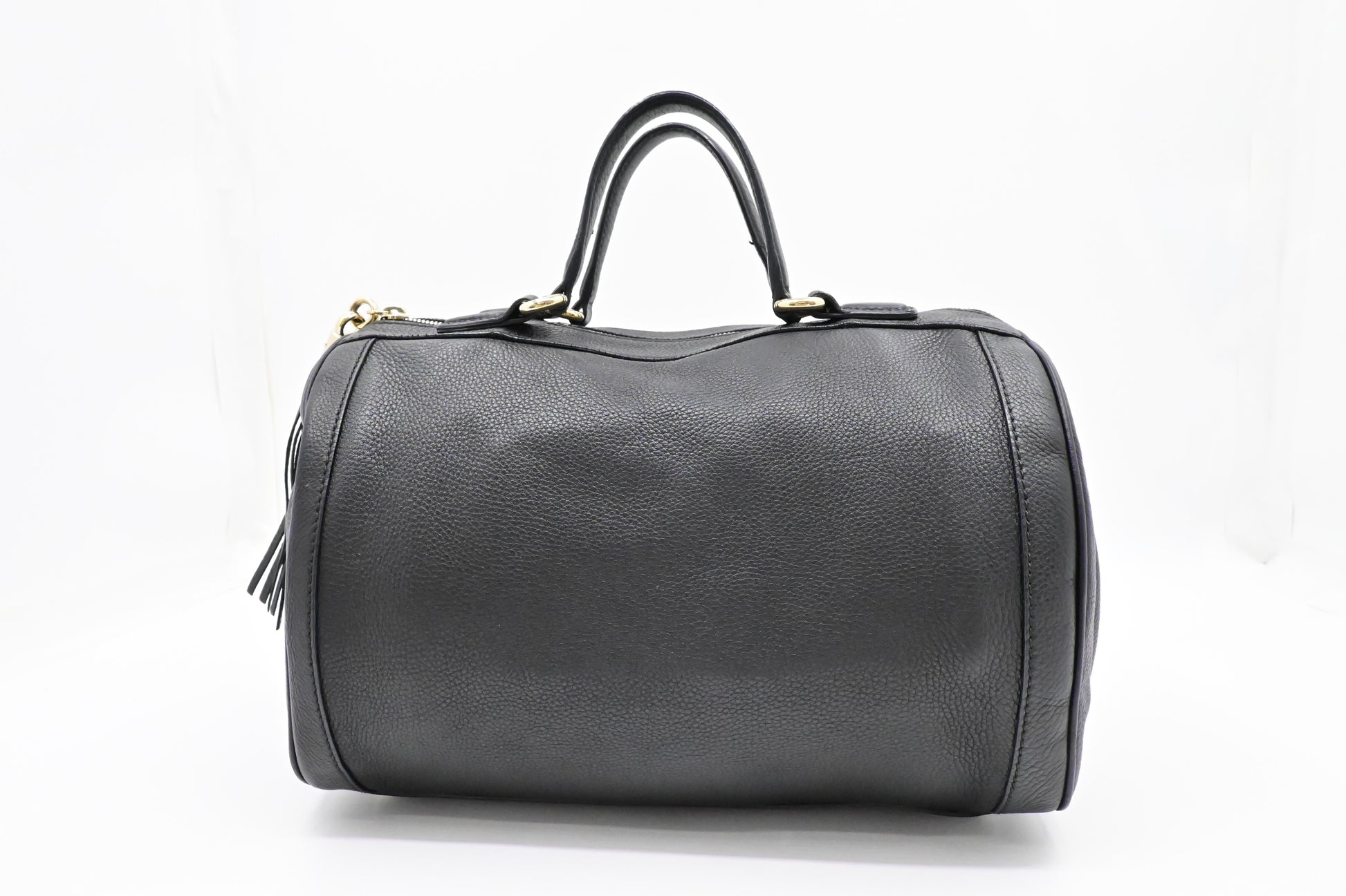 Gucci Soho Boston Bag in Black Leather
